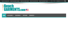 Tablet Screenshot of beachgarments.com